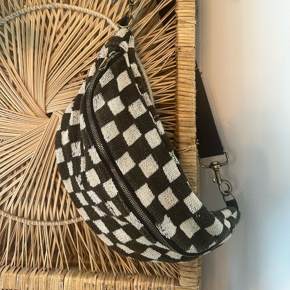 Jenna Bee Checkered Sling Bag
